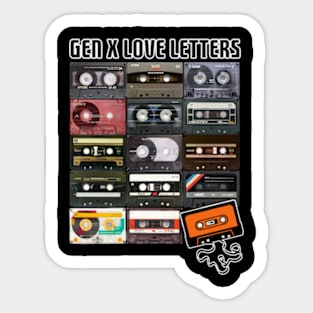 Gen X Love Letters Sticker